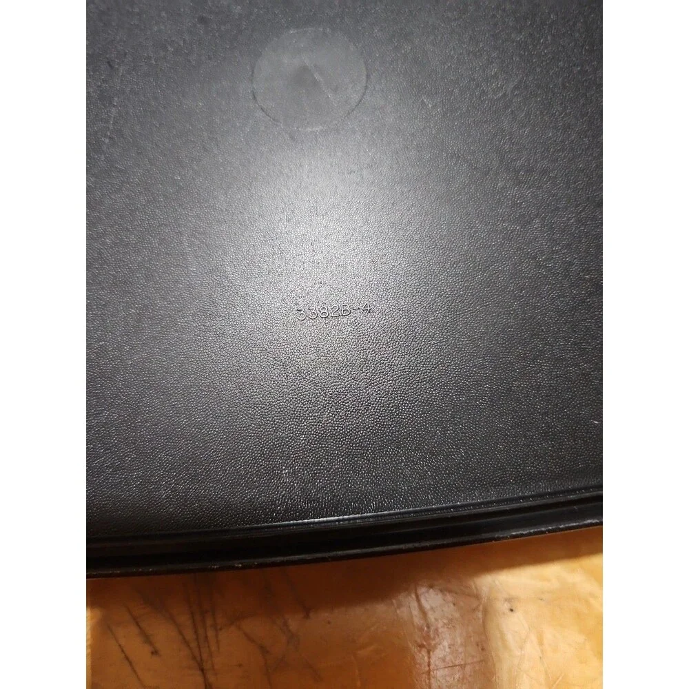 Vintage Tupperware Rock N Serve Vented Replacement Lid #3382B Black & Red 11 X 8